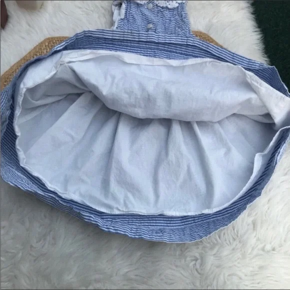 Polo Ralph Lauren Seersucker Stripe Dress - Picture 9 of 13